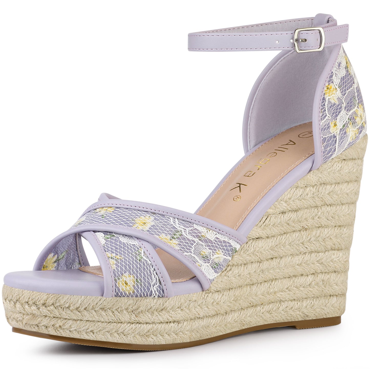 Women's Ankle Strap Espadrille Wedge Heel Sandals