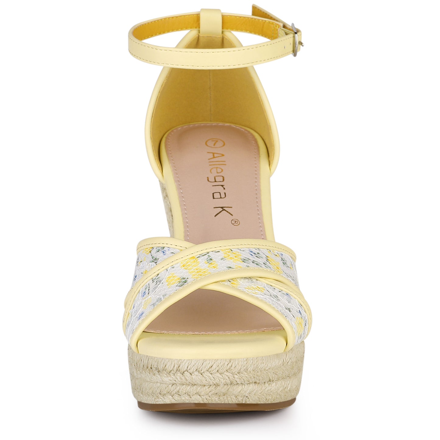 Women's Ankle Strap Espadrille Wedge Heel Sandals