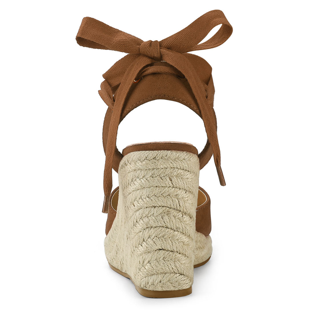 Women's Espadrille Platform Wedge Heel Lace Up Sandals
