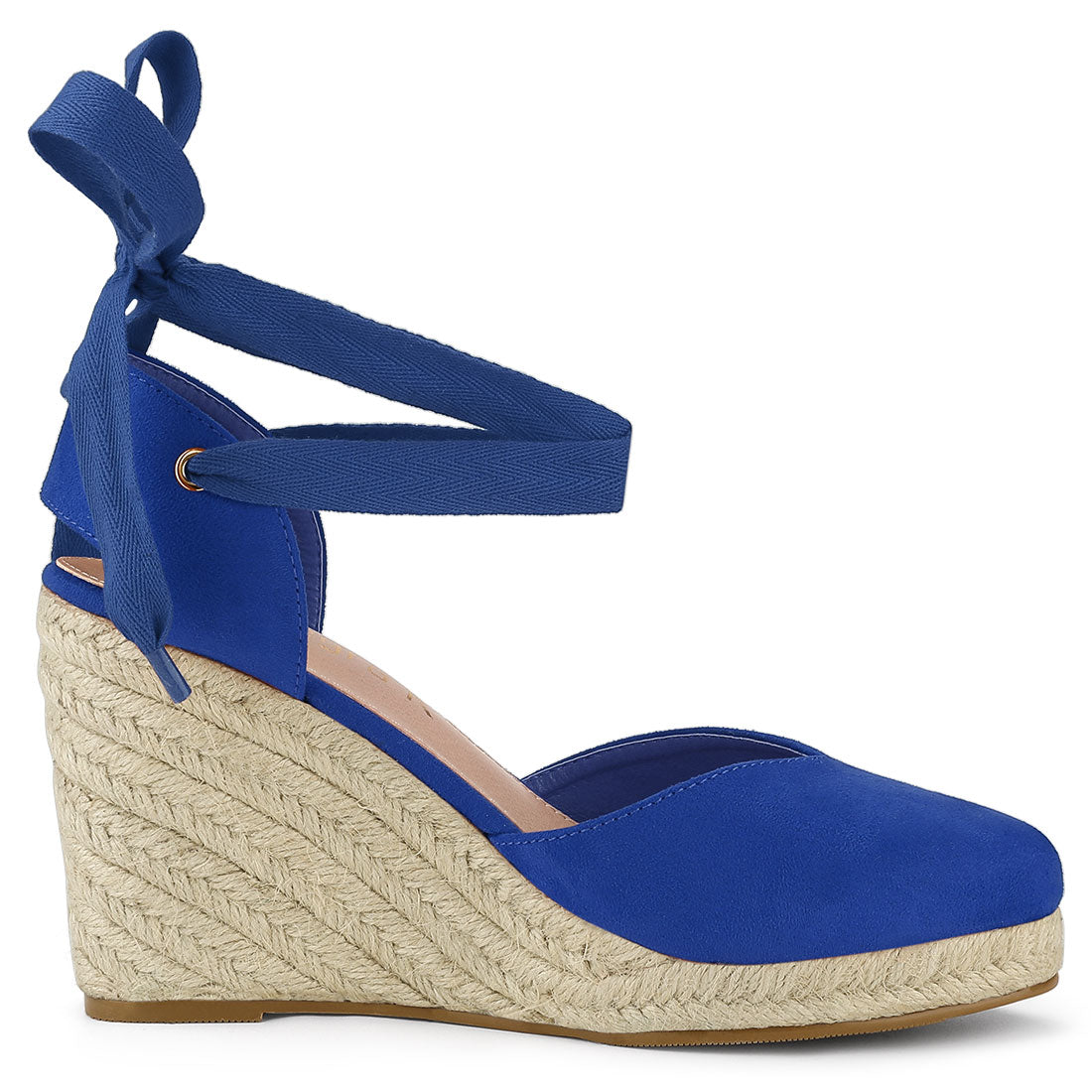 Women's Espadrille Platform Wedge Heel Lace Up Sandals