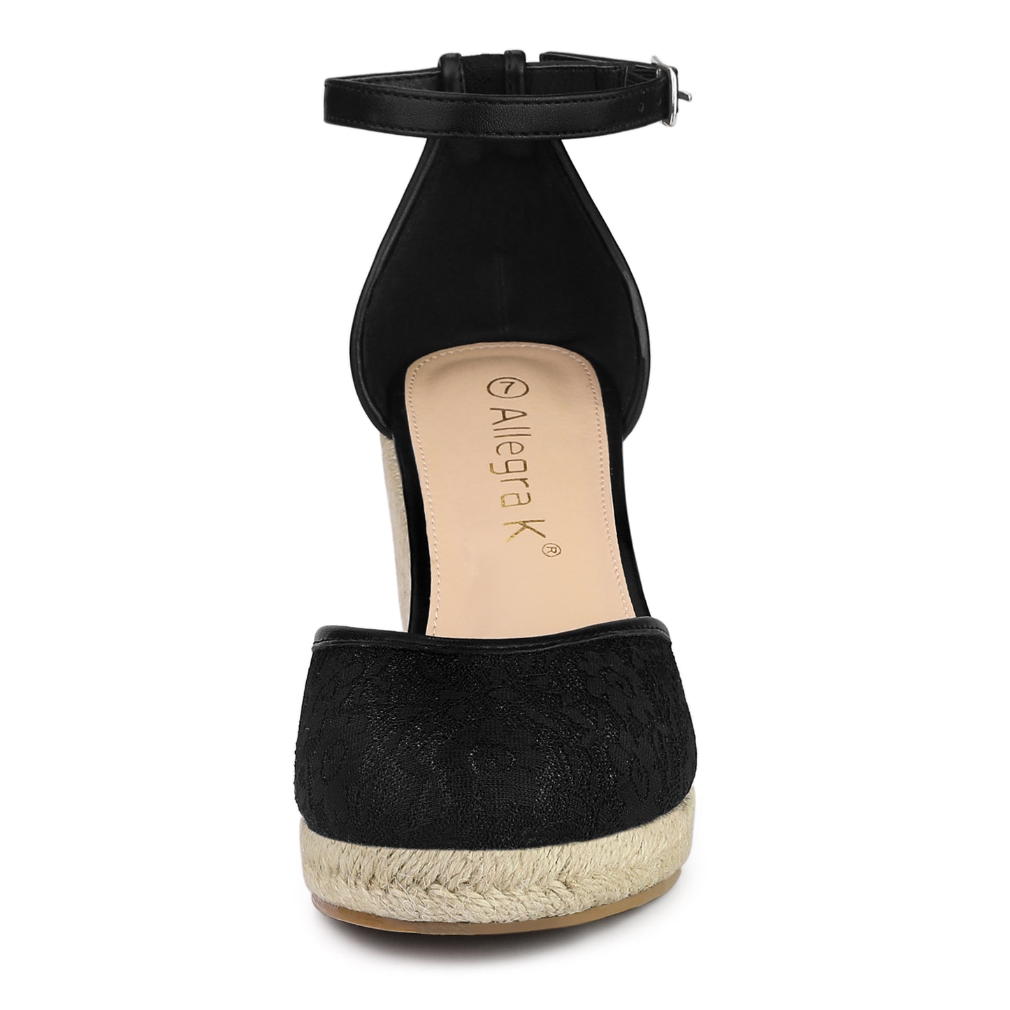 Women's Espadrille Platform Heels Lace Wedge Heel Sandals