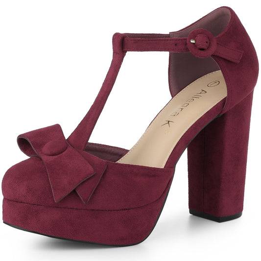 Zapatos de vestir Mary Jane con plataforma y tacón grueso para mujer