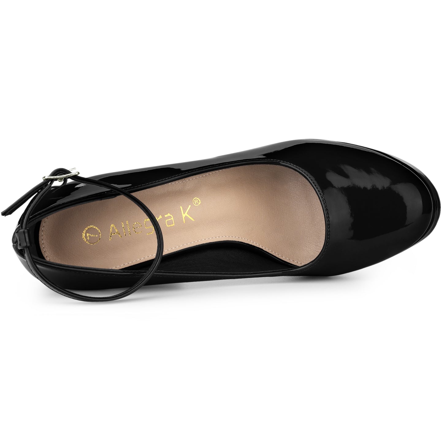 Women's Platform Ankle Strap Chunky Heel Mary Janes Pumps