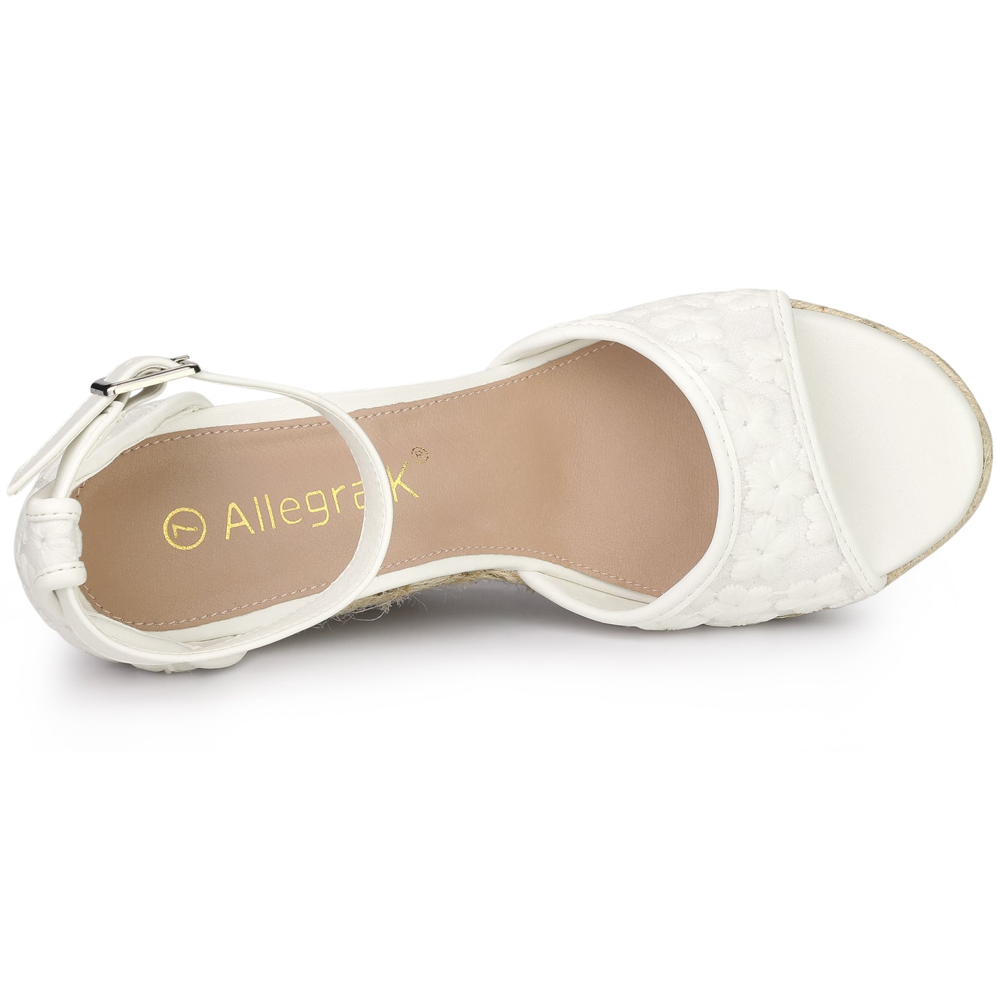 Women's Lace Platform Espadrilles Wedge Heels Sandals