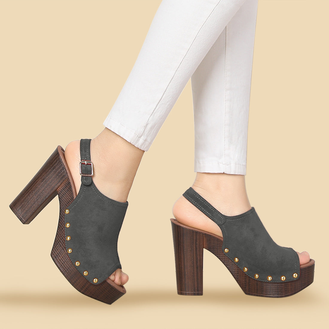 Women's Slingback Platform Chunky Heel Sandals