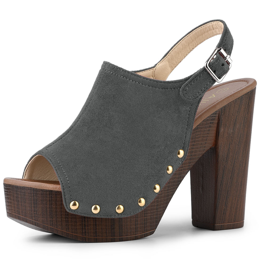 Women's Slingback Platform Chunky Heel Sandals