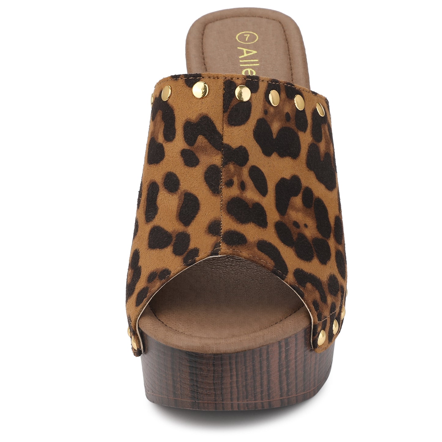 Women's Open Toe Platform Block Heel Slides Sandals