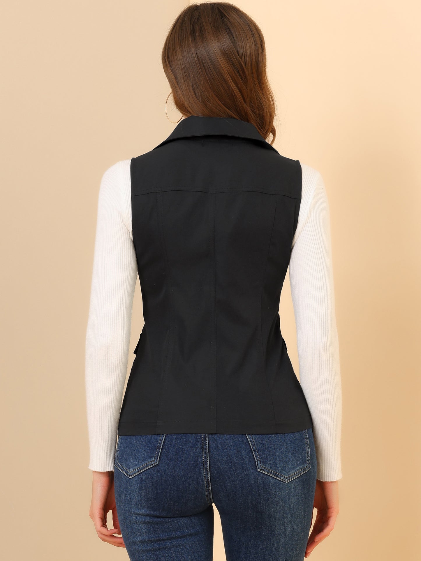 Women's Travel Vest with Pockets Summer Sleeveless Cargo Utility Vest (Available in Plus Size)