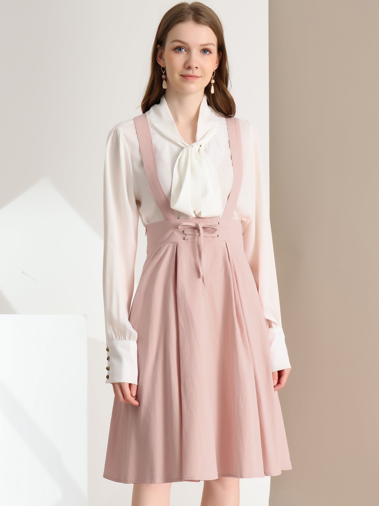 Falda con tirantes y cintura alta para mujer, mono, corsé, falda skater, minivestido corto