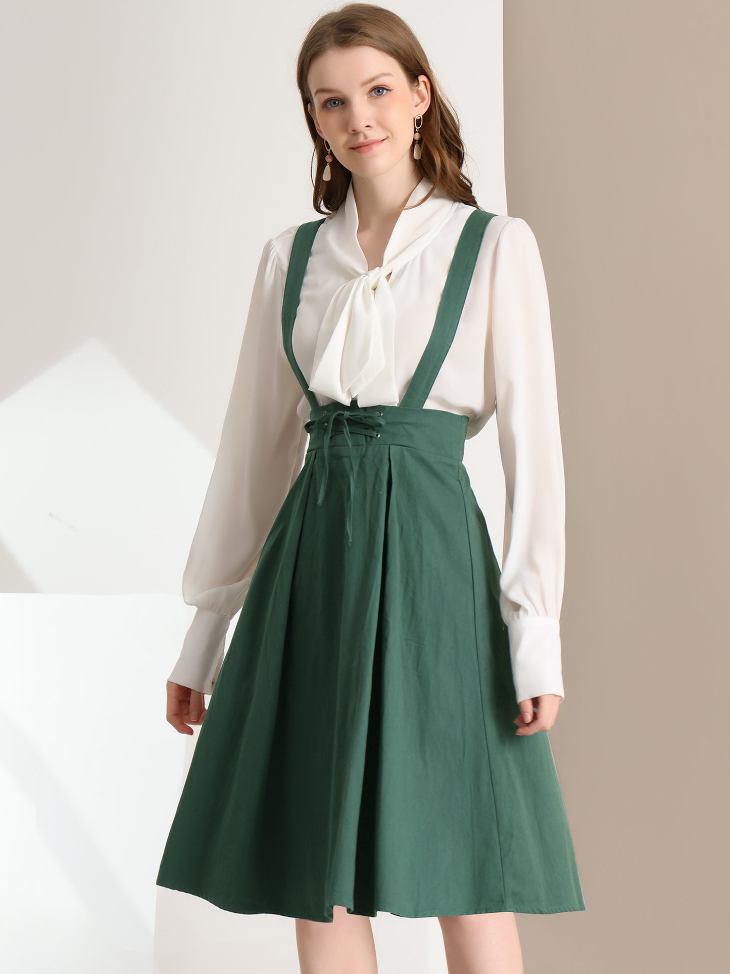 Falda con tirantes y cintura alta para mujer, mono, corsé, falda skater, minivestido corto