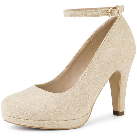 Zapatos Mary Jane para mujer con tacones de aguja y punta redonda