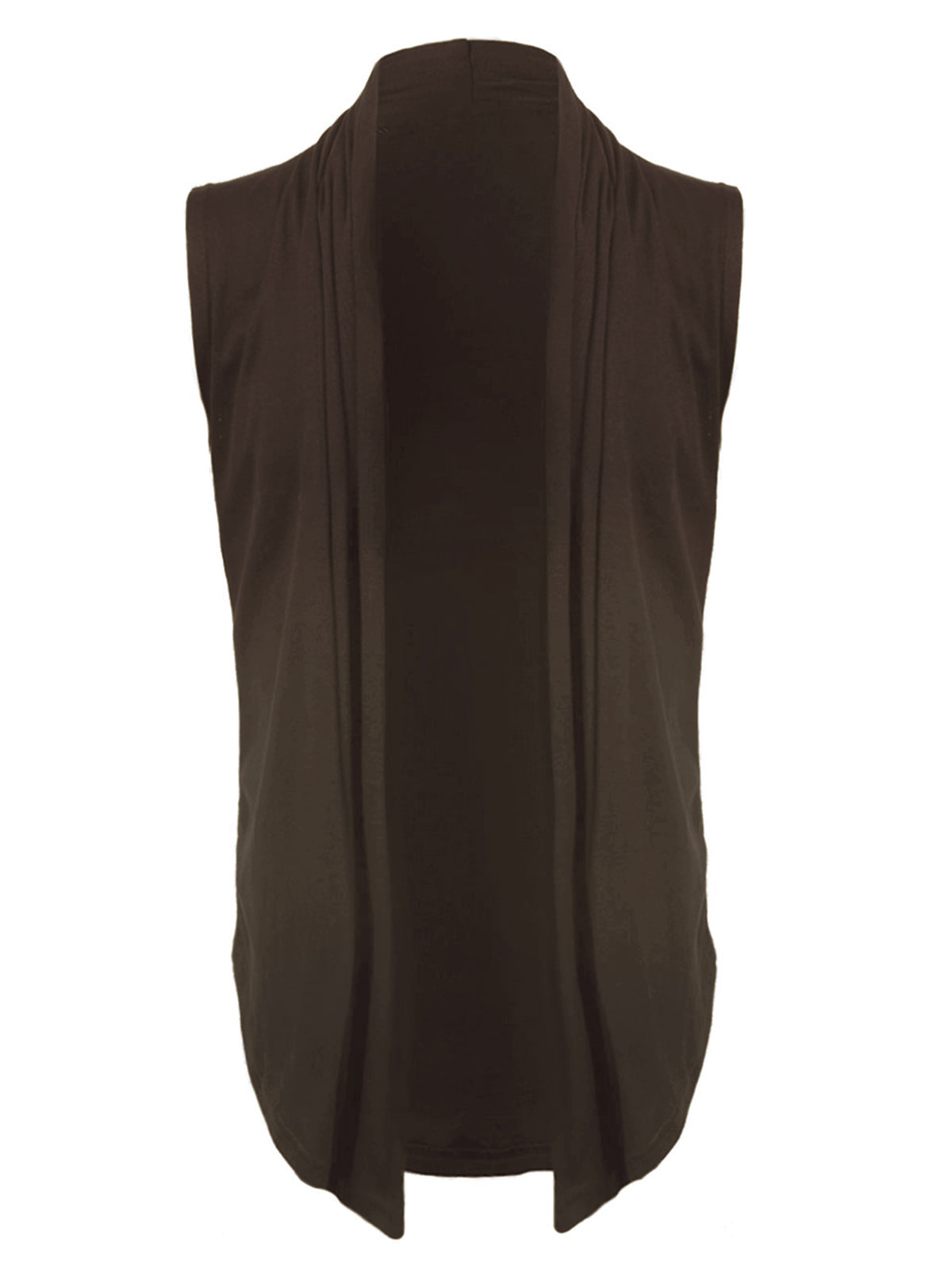 [PACK SALES] Men's 2 Pieces Open Front Asymetric Hem Sleeveless Cardigan Vest