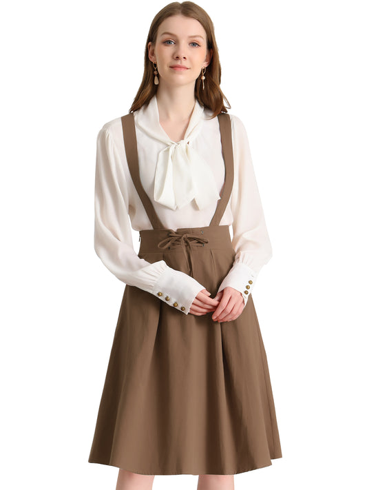 Falda con tirantes y cintura alta para mujer, mono, corsé, falda skater, minivestido corto