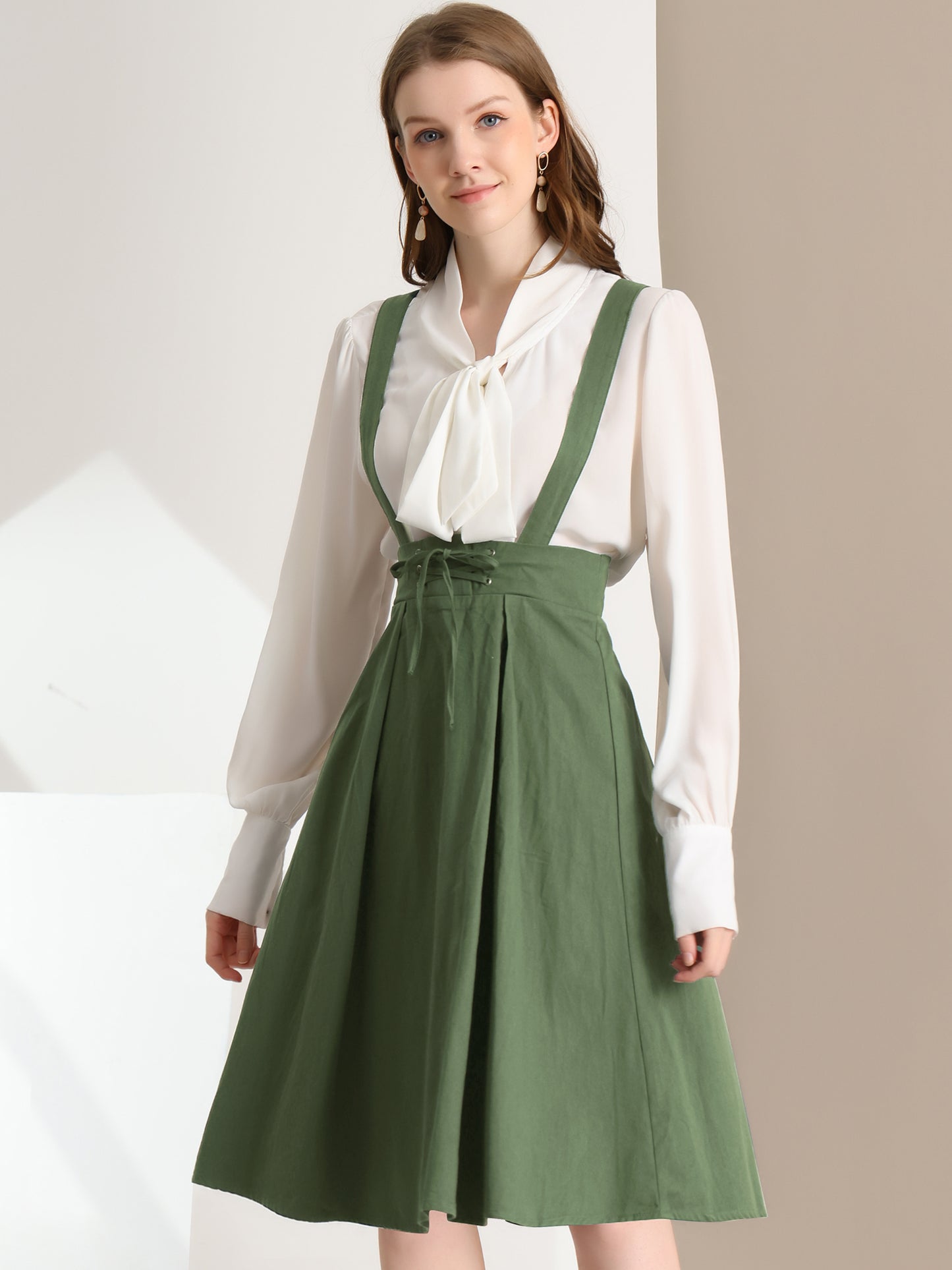 Falda con tirantes y cintura alta para mujer, mono, corsé, falda skater, minivestido corto