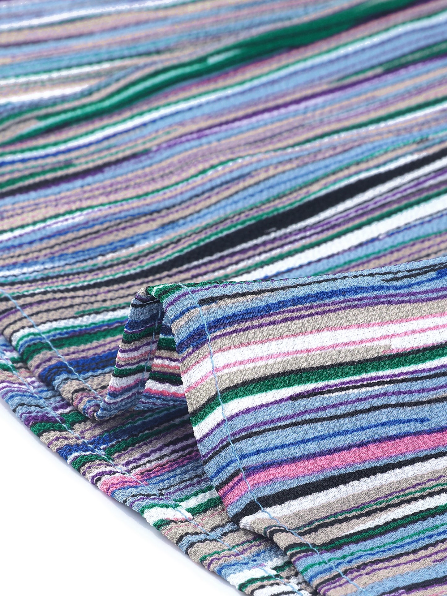 Women Plus Size Palazzo Pants Stripe Boho Wide Leg Paper Bag Pants Beach Casual Summer