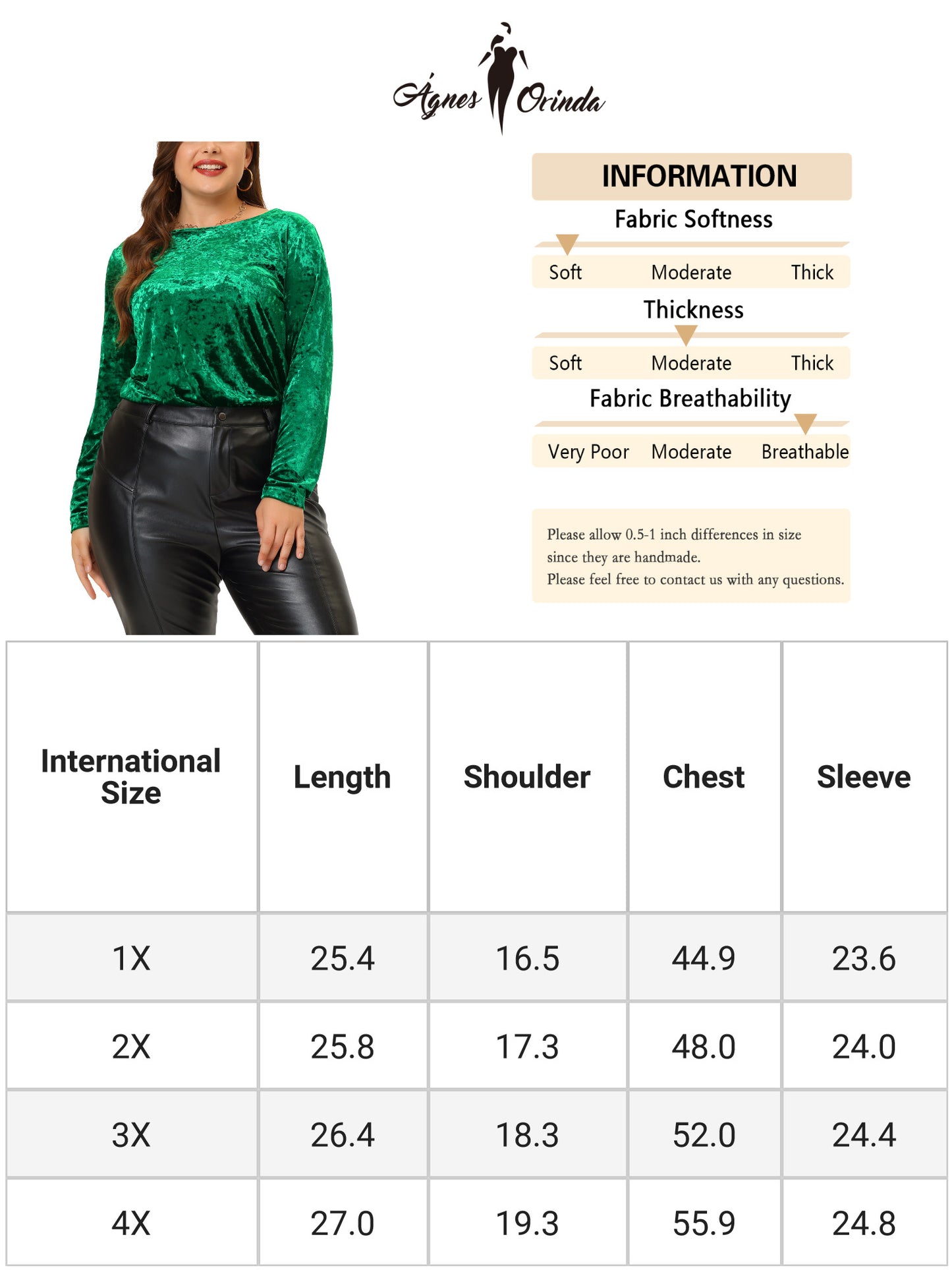 Women Plus SIze Velvet Top Tops Crew Neck Long Sleeve Vintage Retro T-Shirt