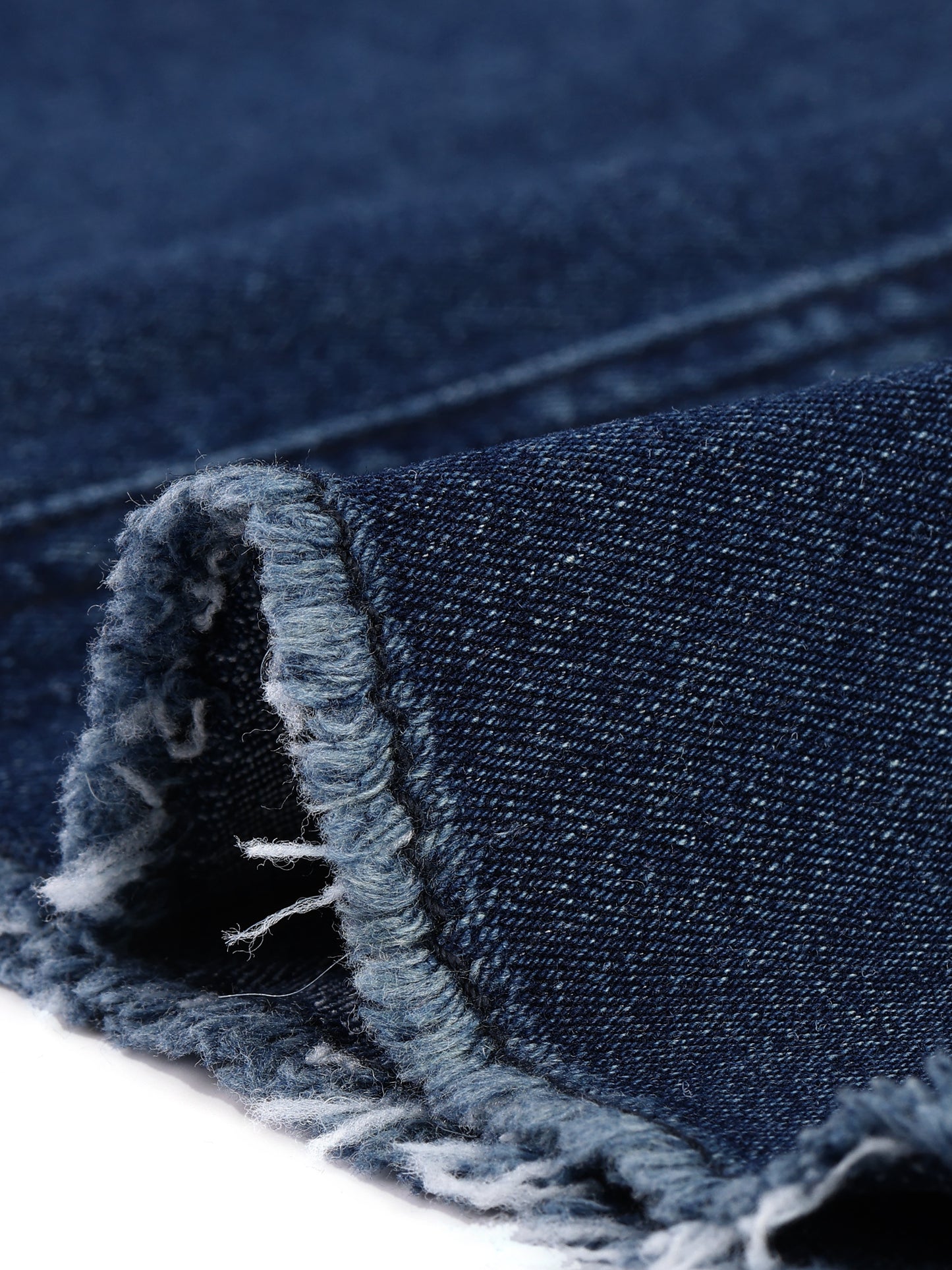 Women's Casual Jean Skirt High Waist Back Slit Stretch Denim Skirt (Available in Plus Size)