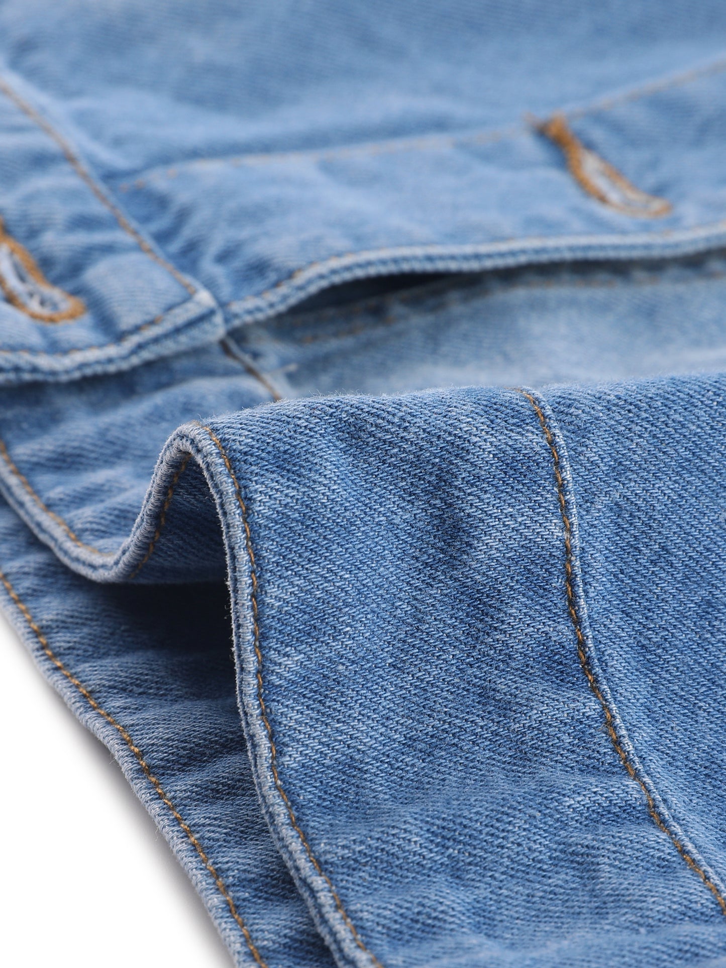 Women Plus Size Denim Jacket Short Sleeves Button Down Cropped Jean Jackets