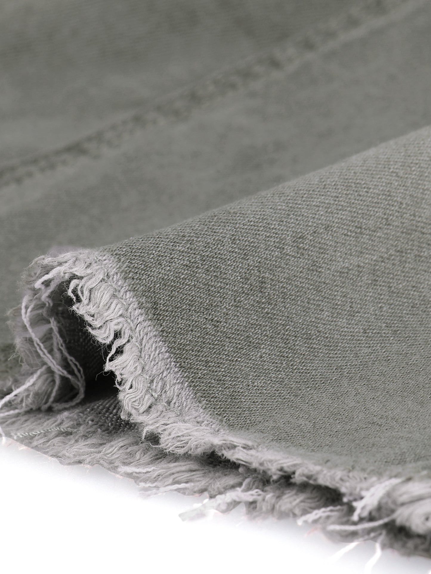 Falda vaquera básica desgastada con cintura alta y dobladillo rasgado para mujer