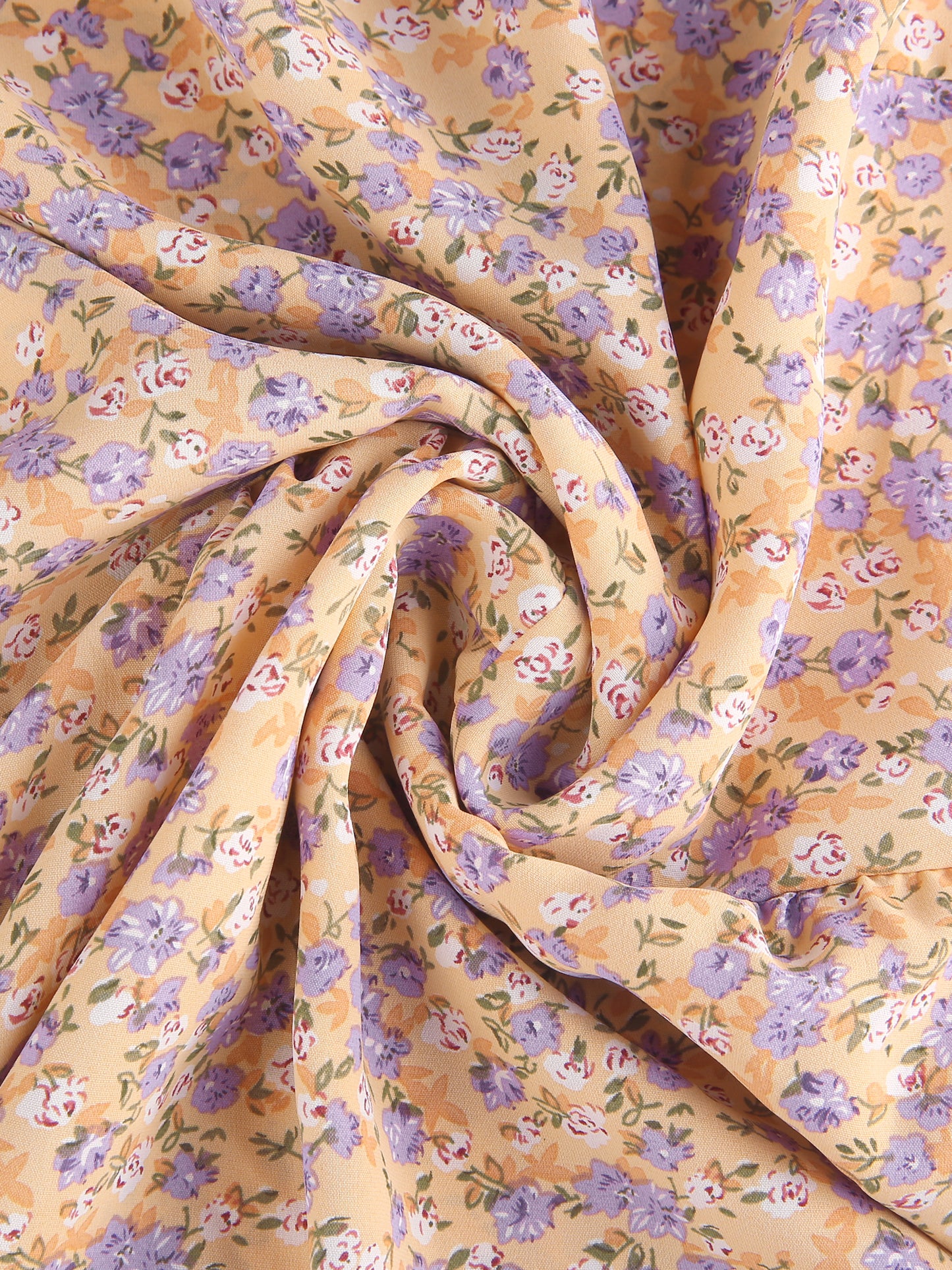 Women Plus Size Blouses Button V Neck Smocked Waist Flare Short Sleeve Peplum Floral Top