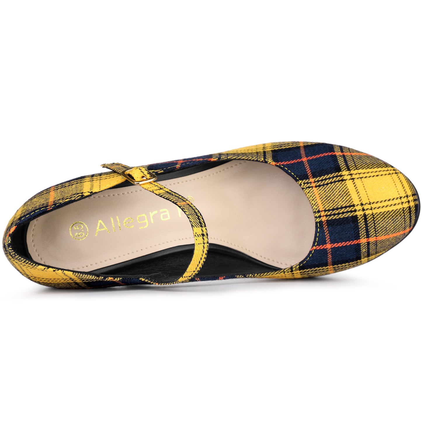 Women's Houndstooth Platform Stiletto Heels Mary Jane Pumps