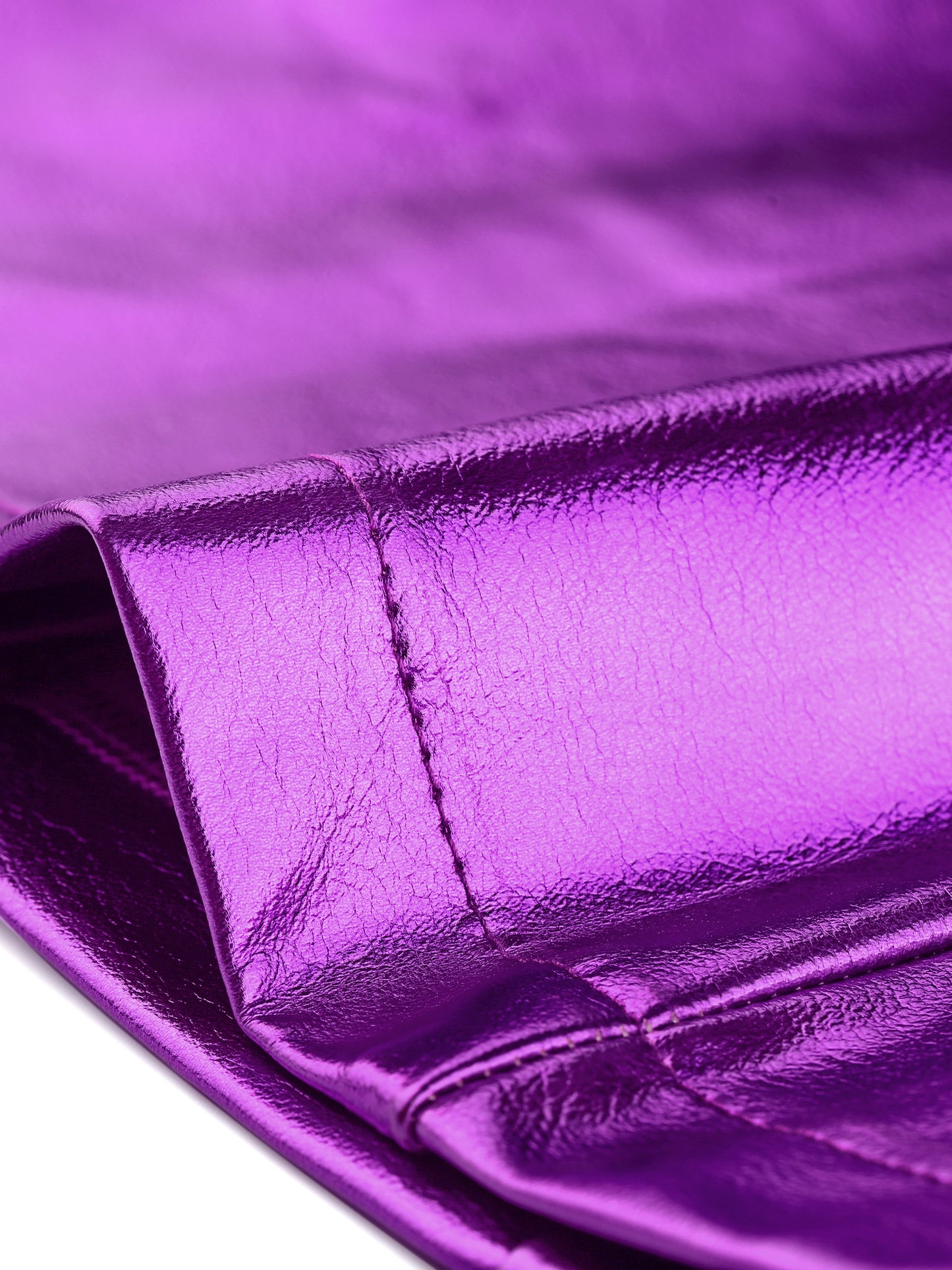 Women's Mini Skirt Shiny High Waist Zipper Short Skirt Partywear