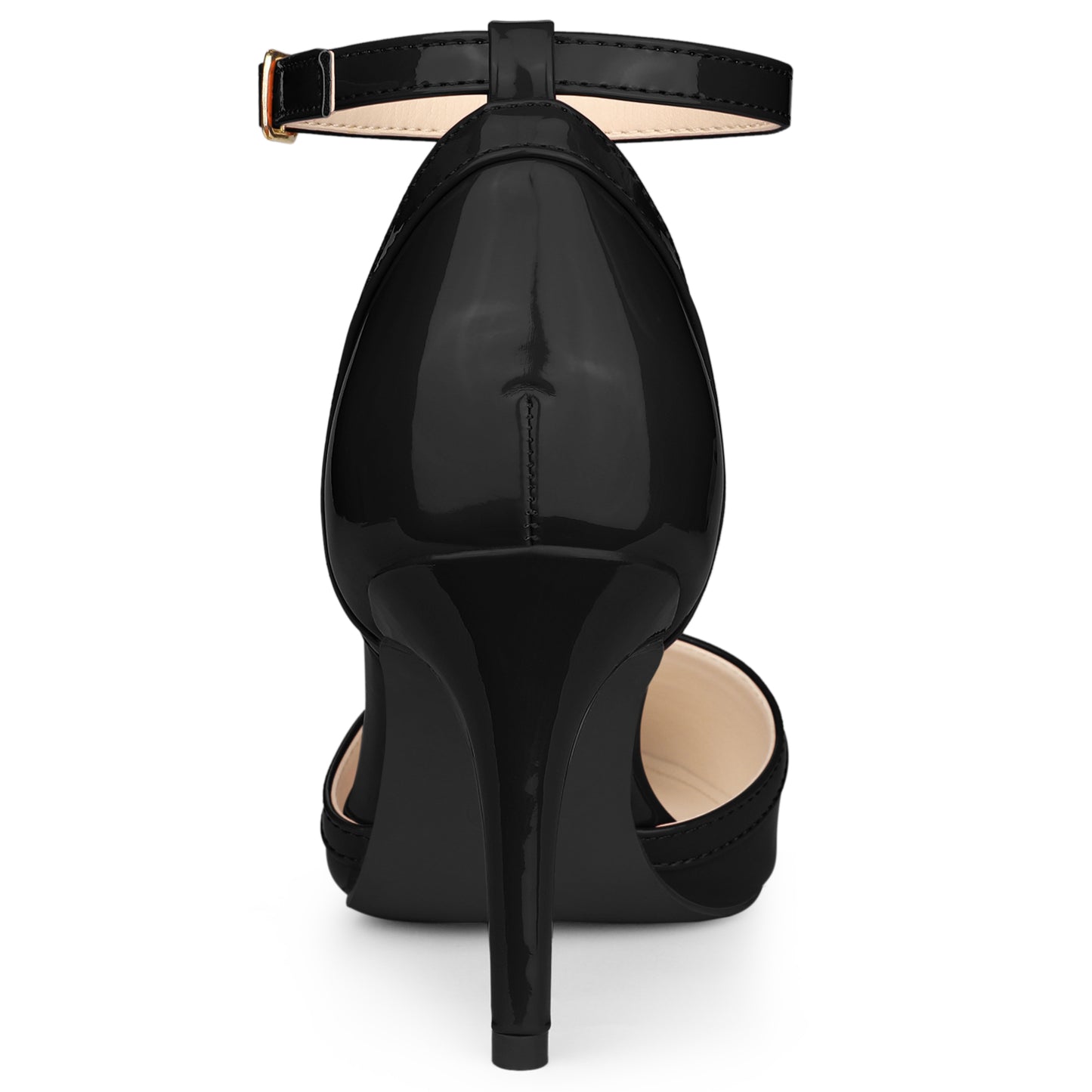 Women's Pointed Toe Stiletto High Heel Pumps Ankle Strap Wedding Bridal Evening Party Dress Shoes
