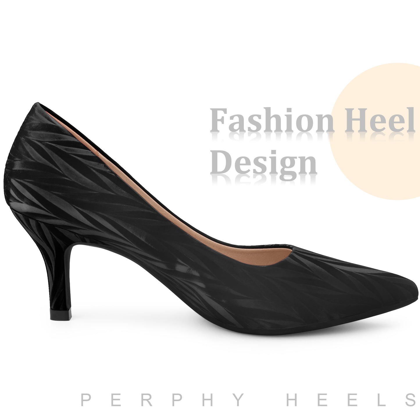 Zapatos de tacón alto con punta puntiaguda para mujer, color rojo, con estampado de hojas, para boda y vestido clásico.