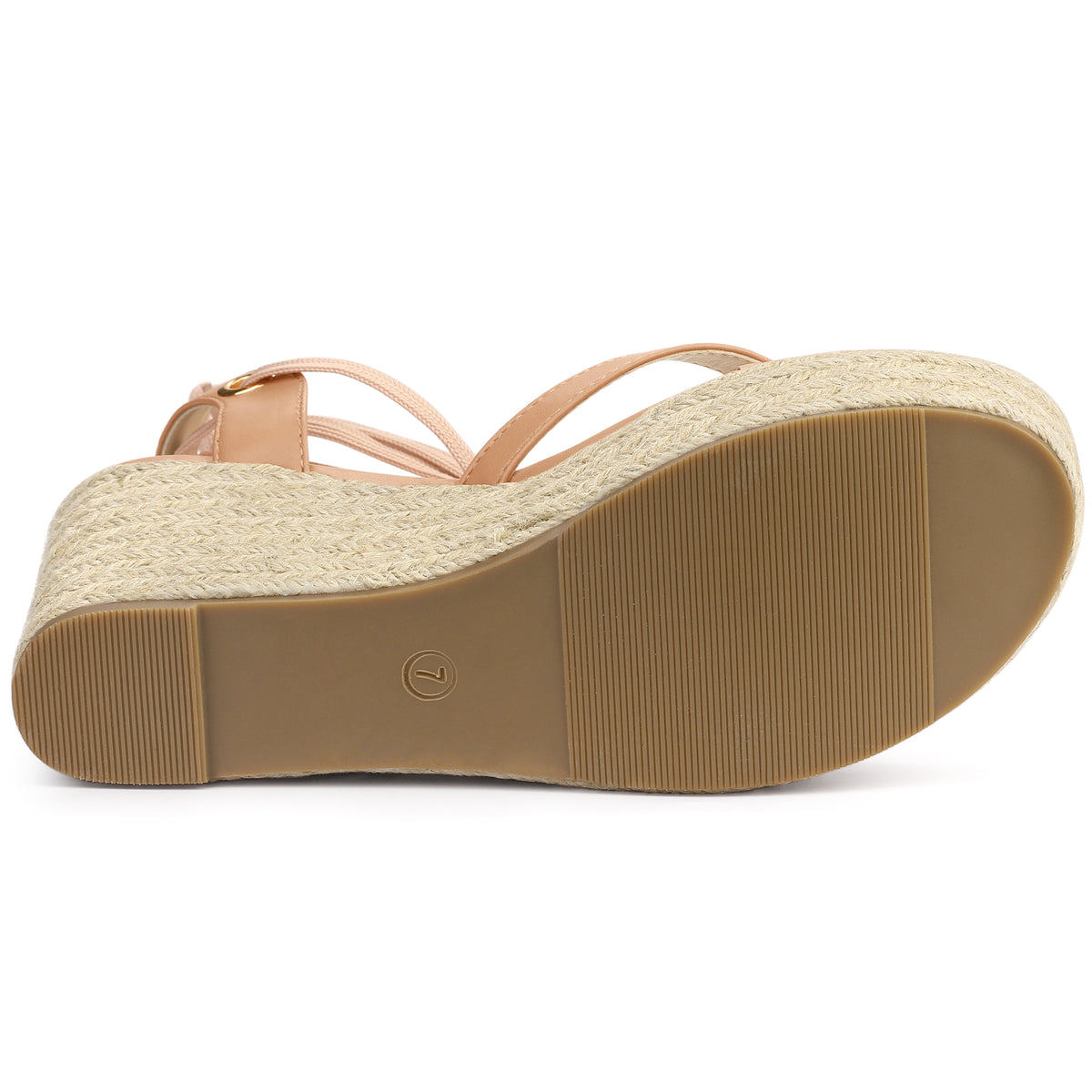 Sandalias de cuña con plataforma y tiras para mujer