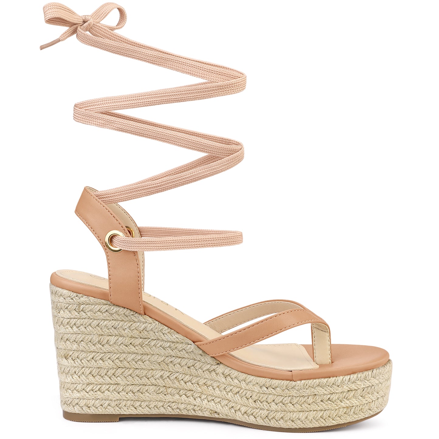 Women's Platform Strappy Slingback Flip Flops Wedge Sandals
