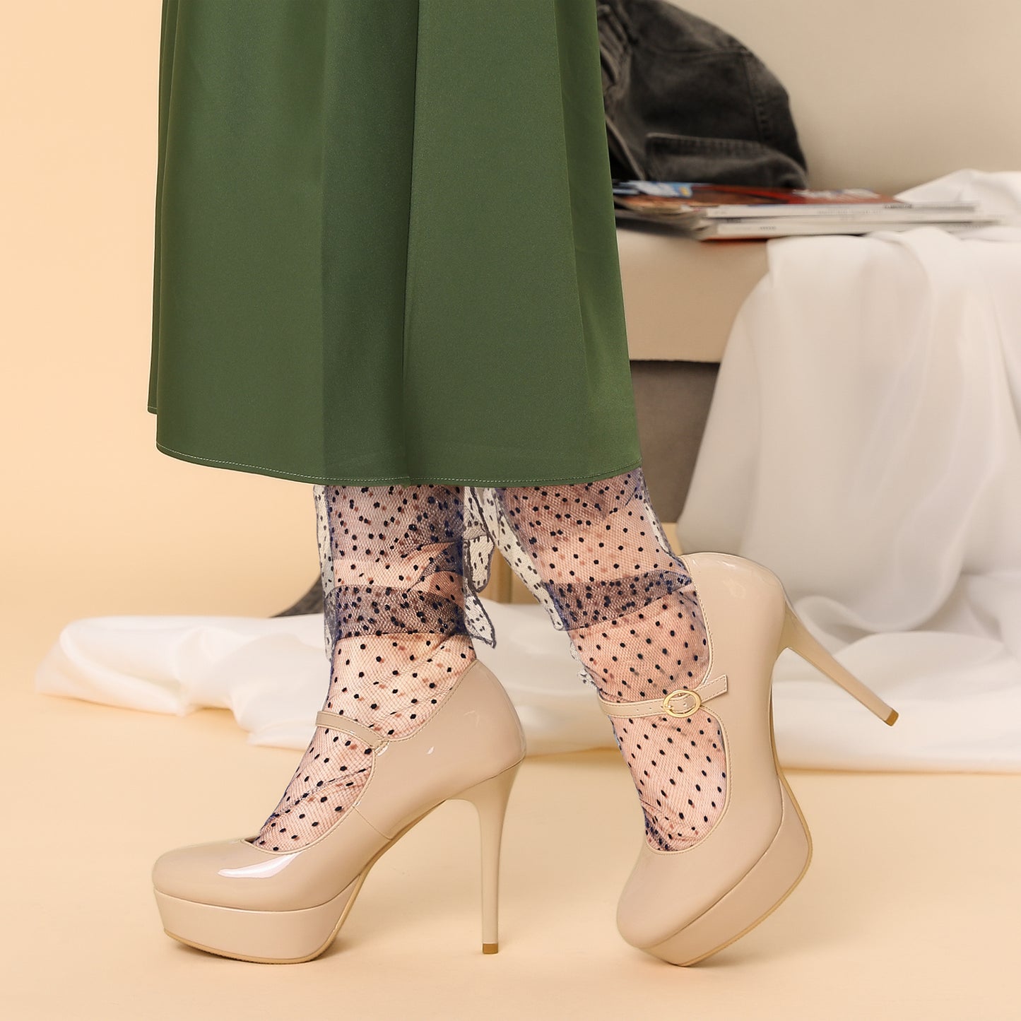 Zapatos de vestir Mary Jane con plataforma y tiras en el tobillo para mujer