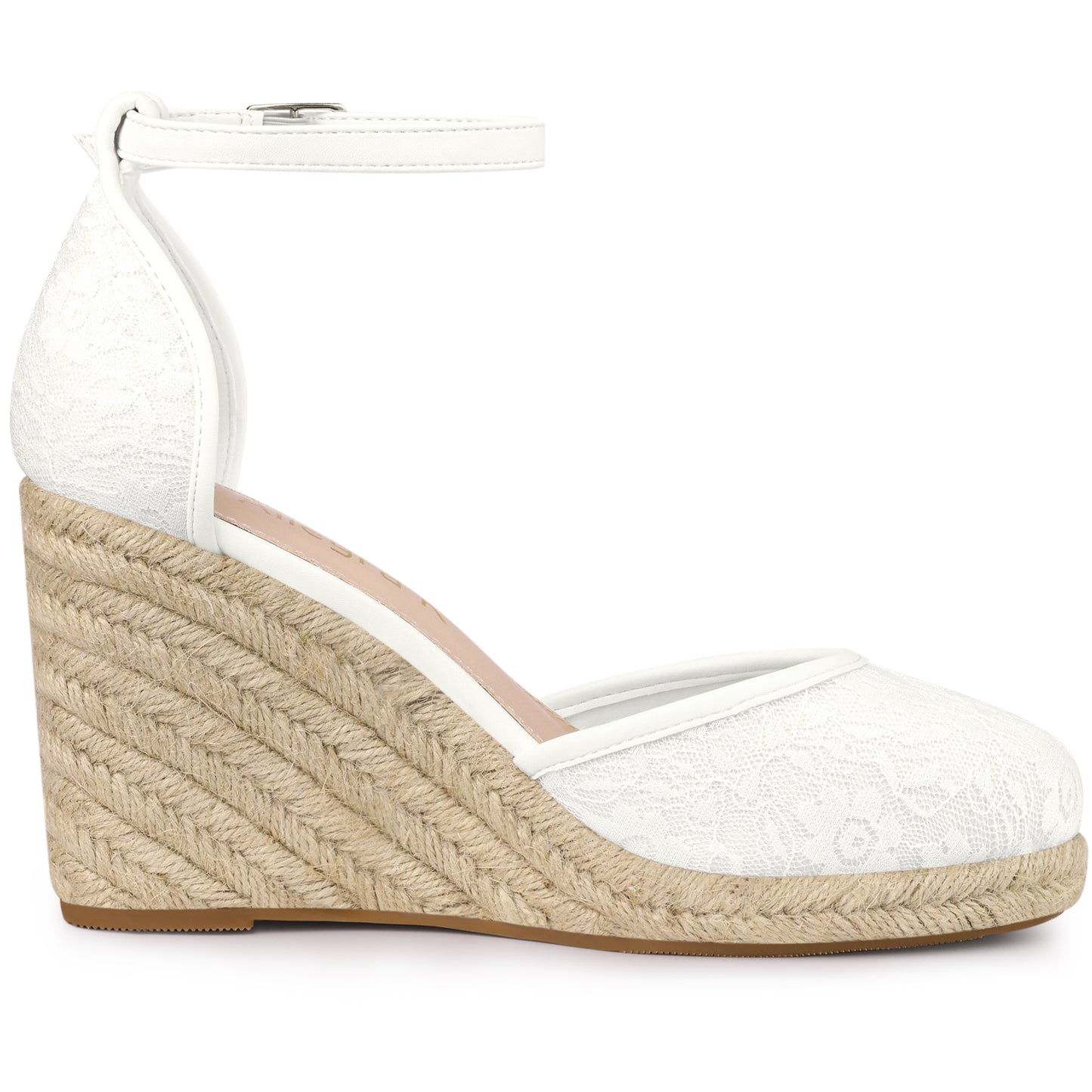 Women's Espadrille Platform Heels Lace Wedge Heel Sandals