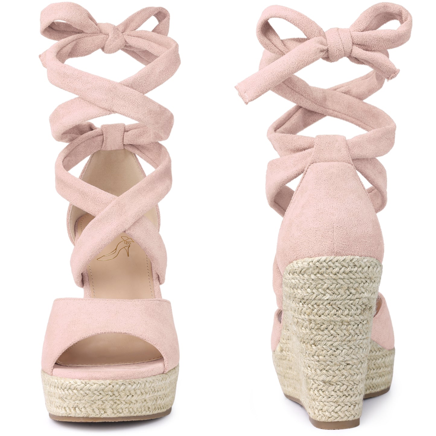 Women Lace Up Espadrilles Wedges Heels Sandals