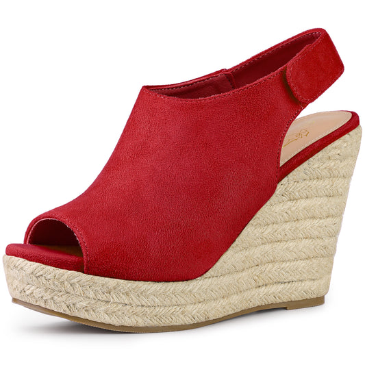 Women Platform Heels Espadrille Wedges Sandals