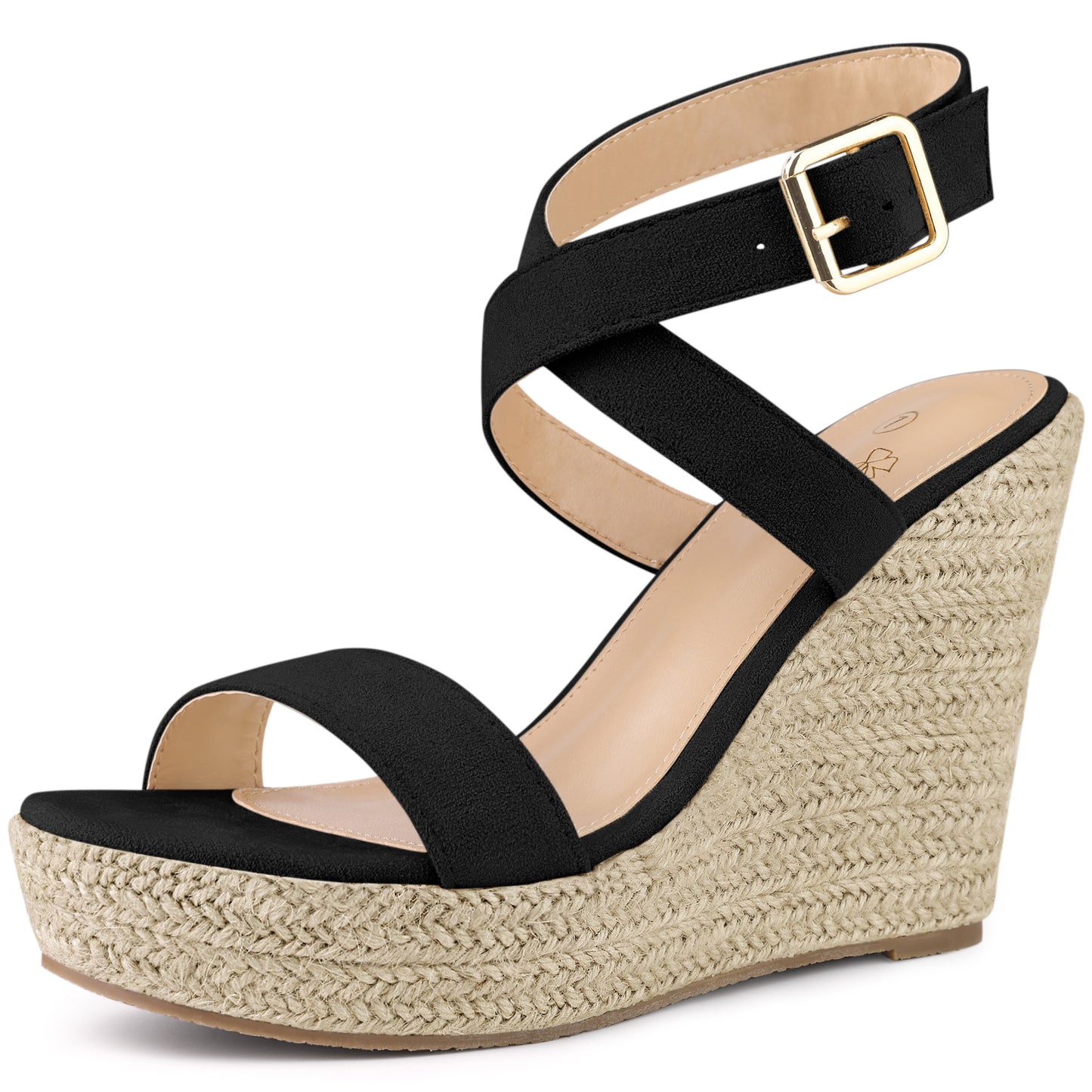 Women Platform Open Toe Crisscross Espadrille Heel Wedge Sandals