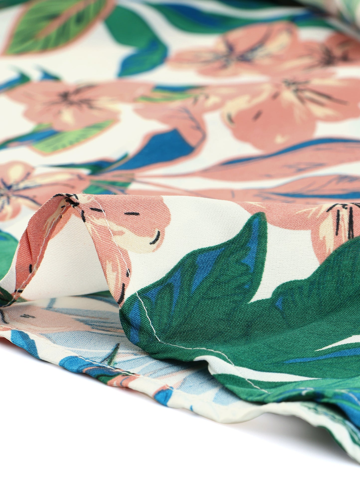 Women's Printed Skirt Summer Chiffon Ruffle Tiered Flowy Midi Skirt