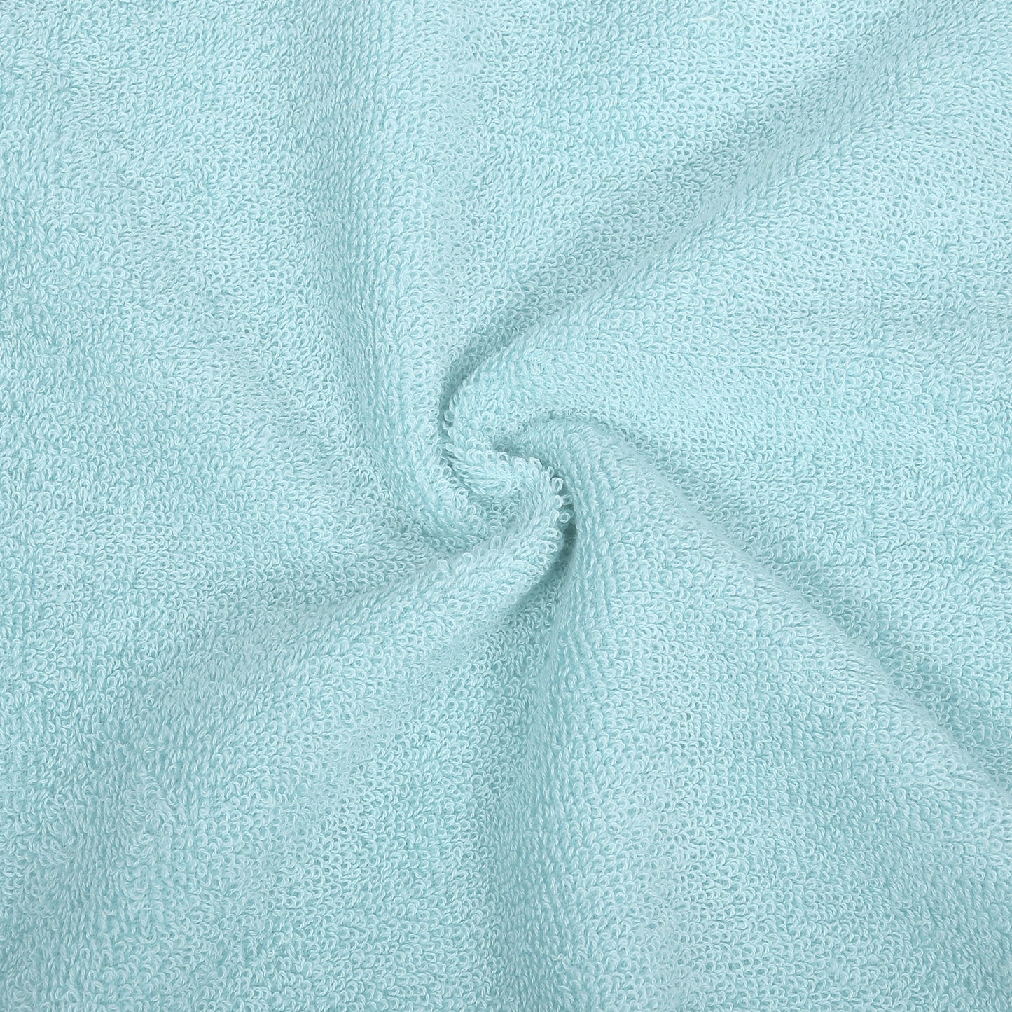 3 Pcs Cotton Bath Towel, Soft Absorbent Classic Towels Set, Cyan