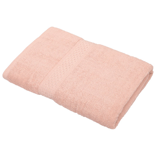 1 Pc Classic Absorbent Cotton Bath Towel, Light Pink 27.56"x55.12"