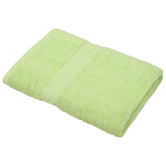 1 Pc Classic Absorbent Cotton Bath Towel, Green 27.56"x55.12"