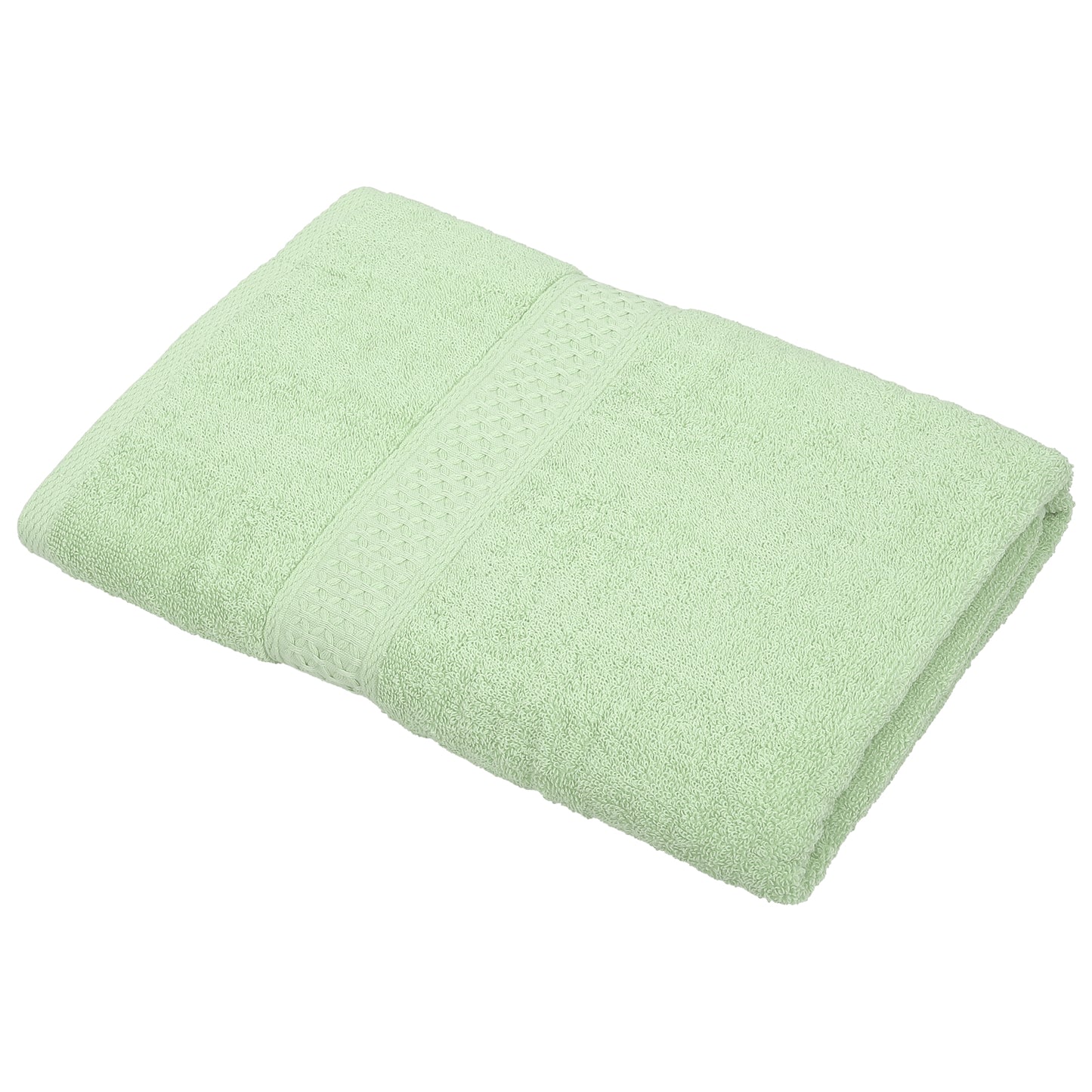 1 Pc Classic Absorbent Cotton Bath Towel, Light Green 27.56"x55.12"