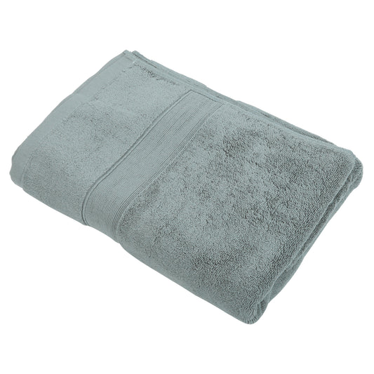 1 Pc Plain Soft Absorbent Cotton Bath Towel, Dark Gray 27.56"x55.12"