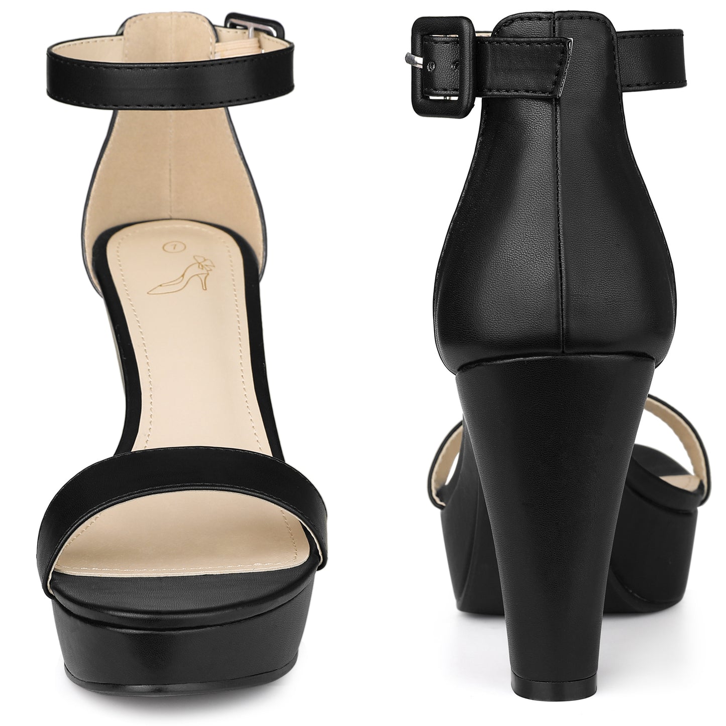 Sandalias de plataforma con tacón grueso para mujer
