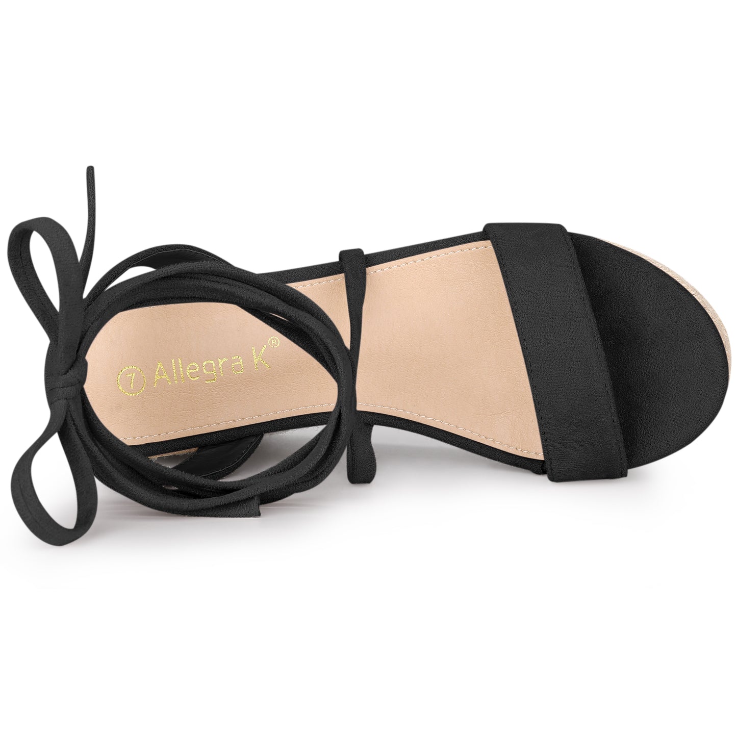 Women's Lace Up Wedge Heel Platform Slingback Strappy Sandals