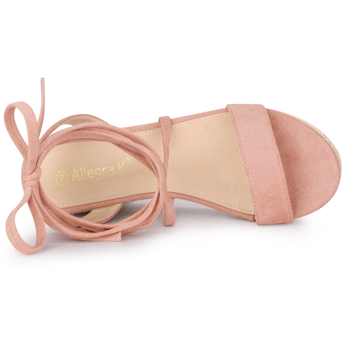 Women's Lace Up Wedge Heel Platform Slingback Strappy Sandals