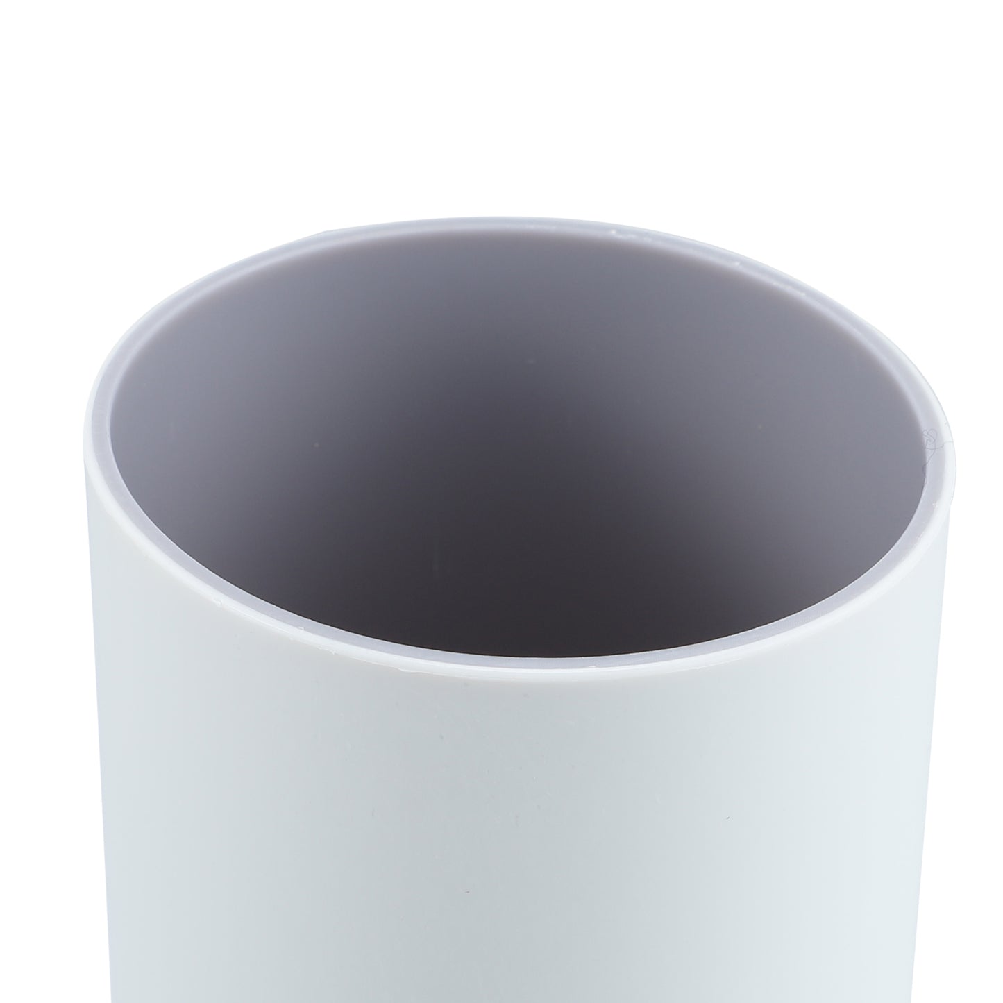 2 Pcs Bathroom Tumblers, Toothbrush Cup, 4.33"x2.76" 350ml Gray, Pink