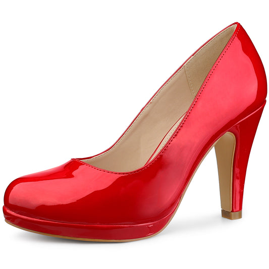 Zapatos Mary Jane con plataforma y tacón de aguja y punta redonda para mujer