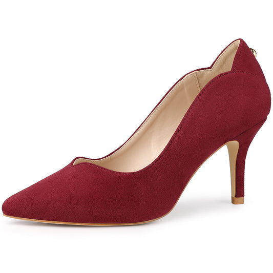 Zapatos de tacón de aguja con punta puntiaguda para mujer