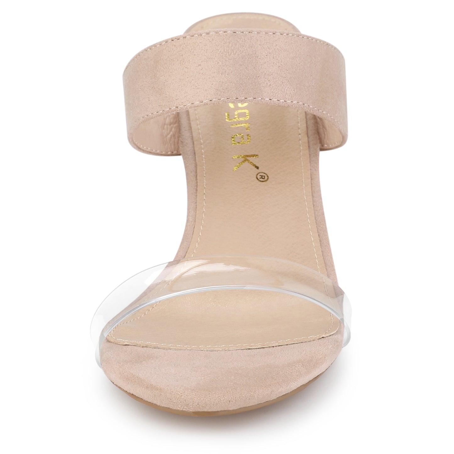 Women's Clear Strap Stiletto Heel Slides Sandals