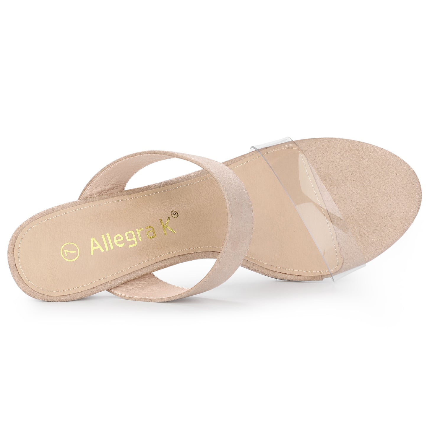 Women's Clear Strap Stiletto Heel Slides Sandals