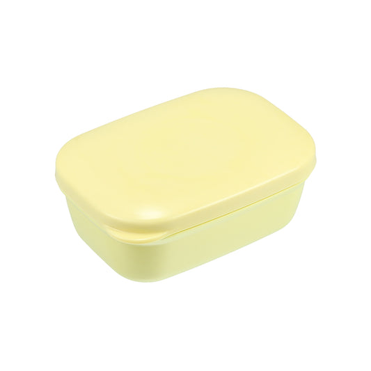 Jabonera de plástico, caja de almacenamiento de jabón para el hogar, baño, cocina, color amarillo